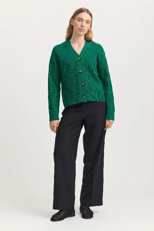 Cozy Outerwear DIAMOND CABLE CARDIGAN