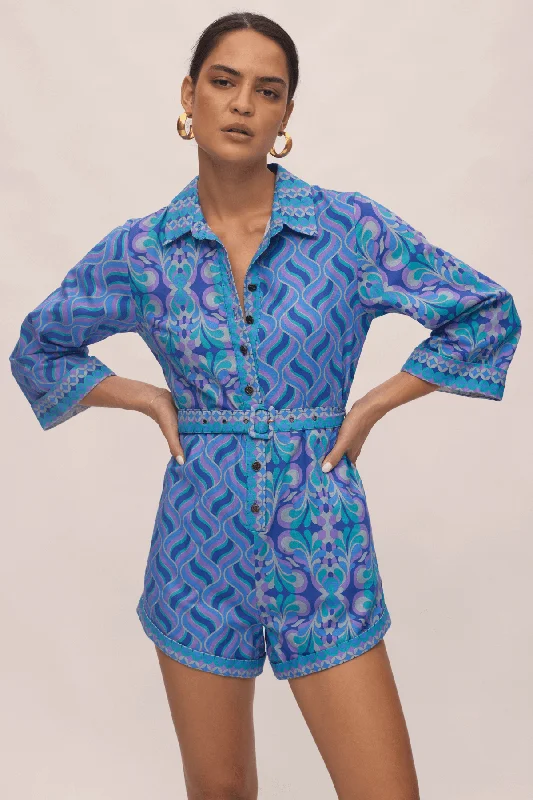 Urban Style Vista Romper - Sapphire Sky