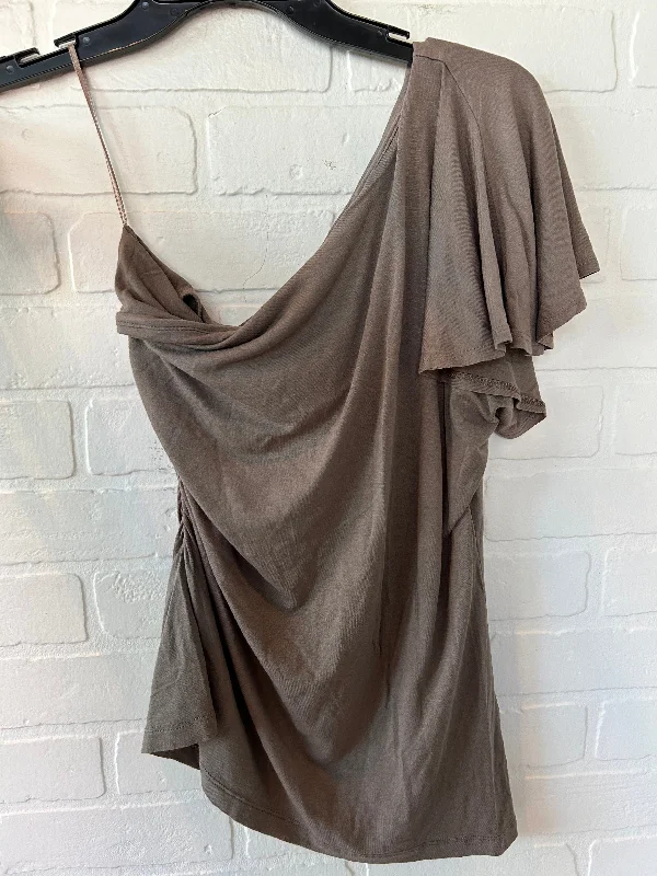 Cozy Footwear Brown Top Short Sleeve Zara, Size M
