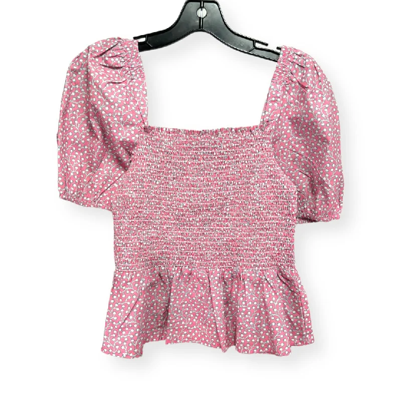 Soft Tops Multi-colored Top Short Sleeve French Connection, Size 4