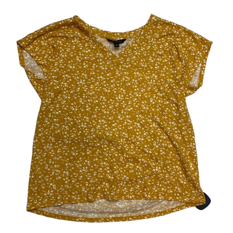 Comfy Dress Yellow Top Short Sleeve Basic Banana Republic, Size M